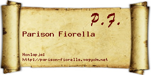 Parison Fiorella névjegykártya